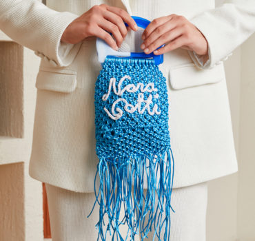 Indigo Tassel Bag