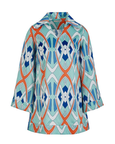 Retro Satin Blouse