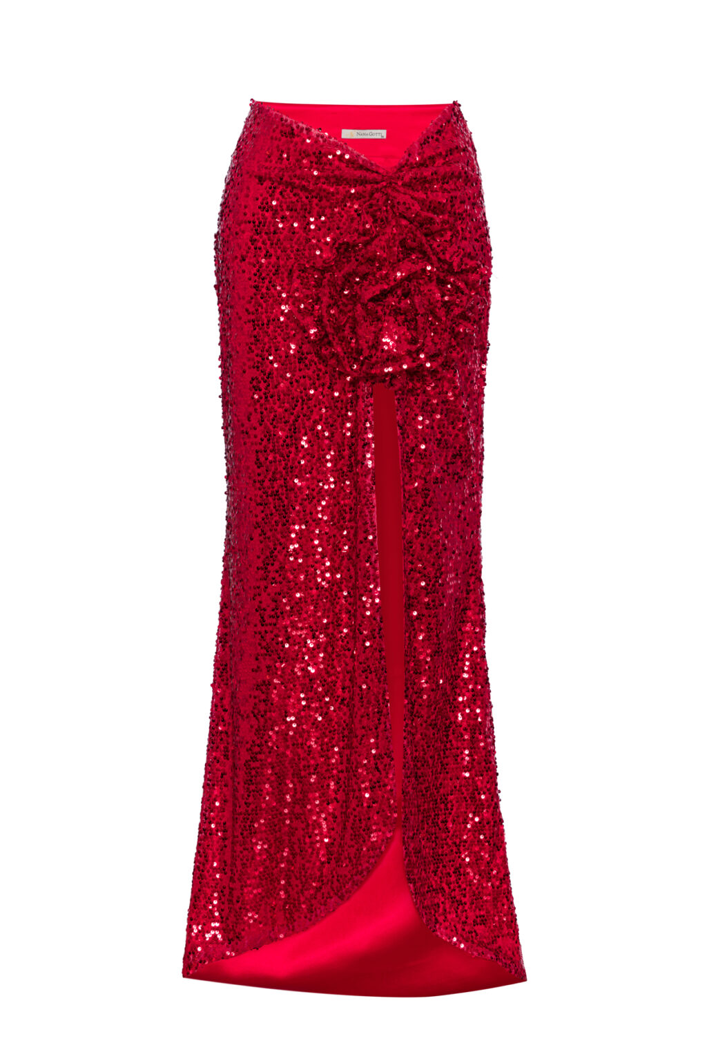Rose  3D-Floral Sequin Maxi Skirt