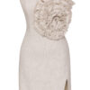 Liana Strapless Linen Mini Dress with Rosette