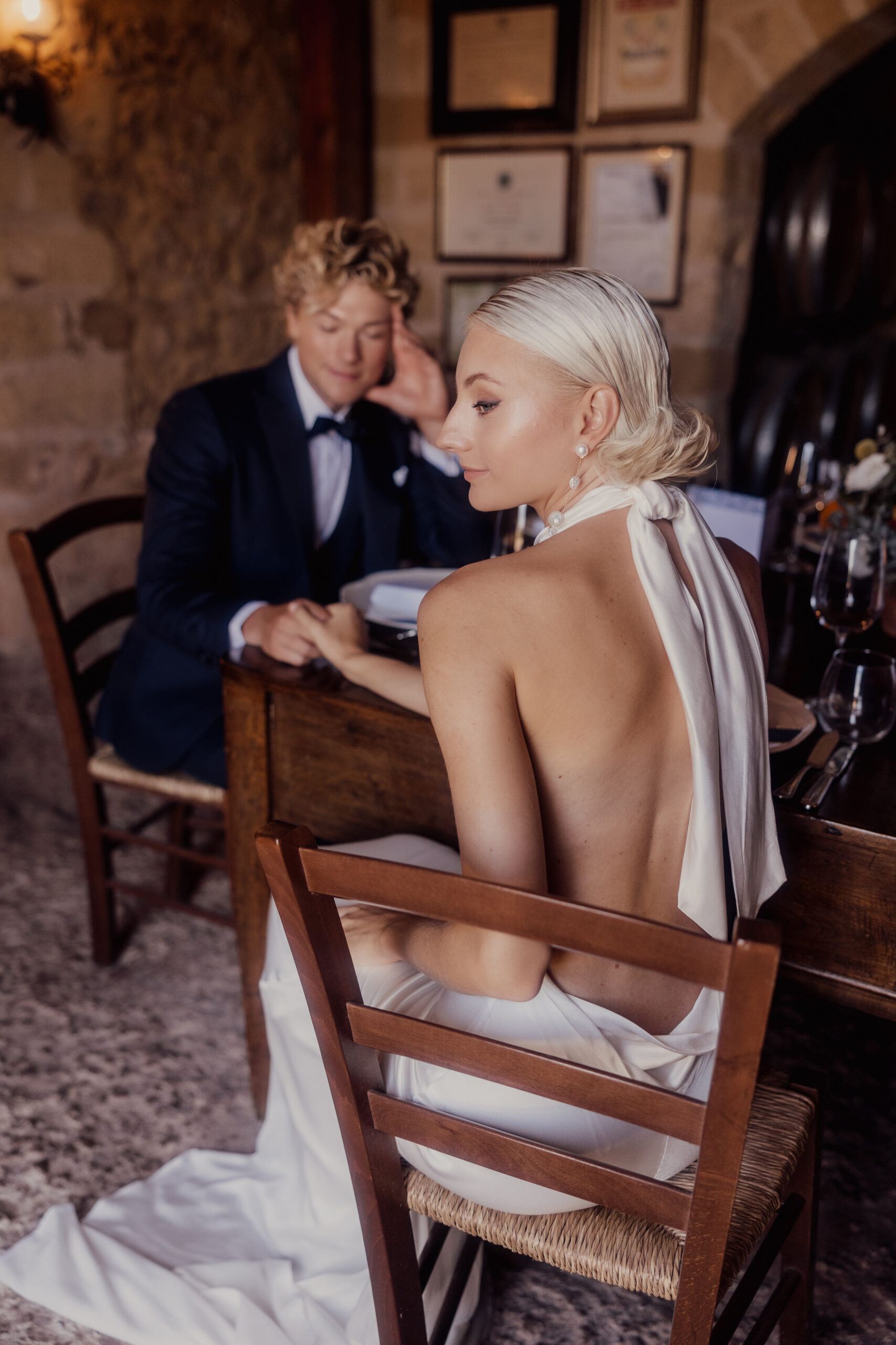 Calva Gown – Elegant Cowl Neck Evening Dress