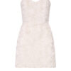 3D Laser-Cut Chiffon Strapless Dress
