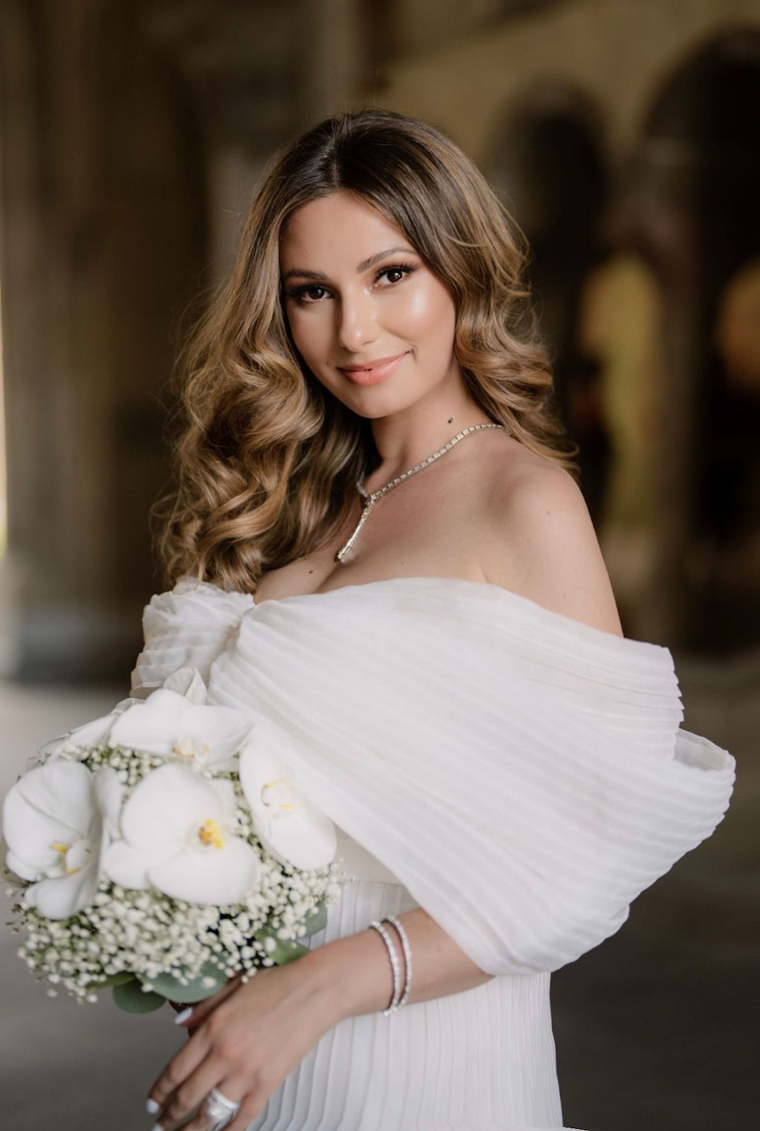 Modern bridal dress with perfect custom fit and elegant details